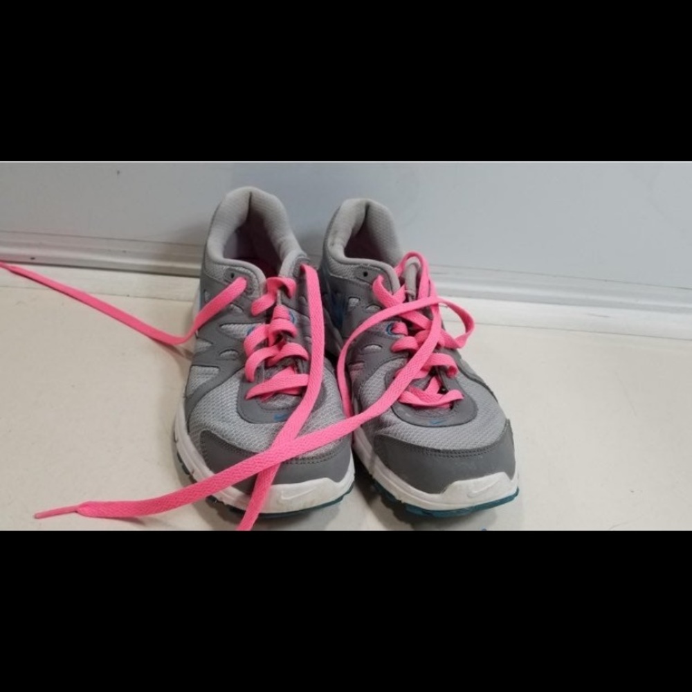 Nike Revolution 2 Blue Grey and Pink Running Shoes Women's Sneakers Size 8.5